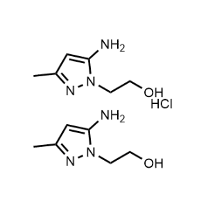 Bis(2-(5-amino-3-methyl-1H-pyrazol-1-yl)ethan-1-ol) hydrochloride|CS-0073331