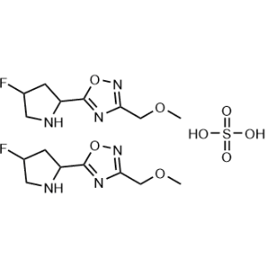 5-(4-Fluoropyrrolidin-2-yl)-3-(methoxymethyl)-1,2,4-oxadiazole hemisulfate|CS-0073343