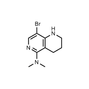 8-Bromo-N,N-dimethyl-1,2,3,4-tetrahydro-1,6-naphthyridin-5-amine|CS-0073995