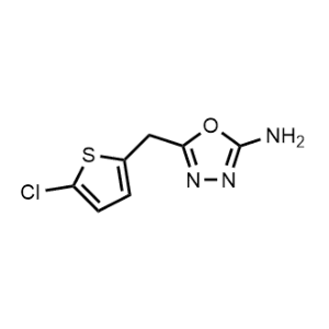 5-((5-Chlorothiophen-2-yl)methyl)-1,3,4-oxadiazol-2-amine|CS-0074221