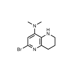 2-Bromo-N,N-dimethyl-5,6,7,8-tetrahydro-1,5-naphthyridin-4-amine|CS-0074226