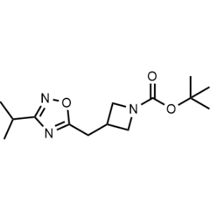 tert-Butyl 3-((3-isopropyl-1,2,4-oxadiazol-5-yl)methyl)azetidine-1-carboxylate|CS-0074246