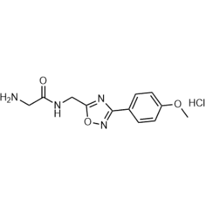 2-Amino-N-((3-(4-methoxyphenyl)-1,2,4-oxadiazol-5-yl)methyl)acetamide hydrochloride|CS-0074641