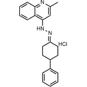 2-Methyl-4-(2-(4-phenylcyclohexylidene)hydrazinyl)quinoline hydrochloride|CS-0074722