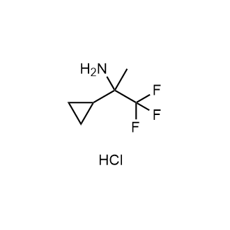 2-Cyclopropyl-1,1,1-trifluoropropan-2-amine hydrochloride|CS-0074882