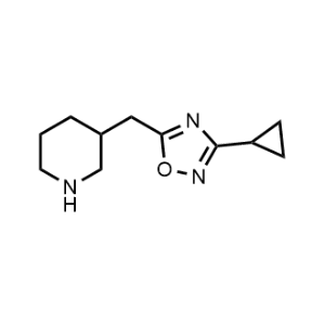 3-Cyclopropyl-5-(piperidin-3-ylmethyl)-1,2,4-oxadiazole|CS-0075385