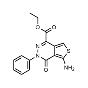 Ethyl 5-amino-4-oxo-3-phenyl-3,4-dihydrothieno[3,4-d]pyridazine-1-carboxylate|CS-0075438