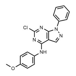 6-Chloro-N-(4-methoxyphenyl)-1-phenyl-1H-pyrazolo[3,4-d]pyrimidin-4-amine|CS-0076508