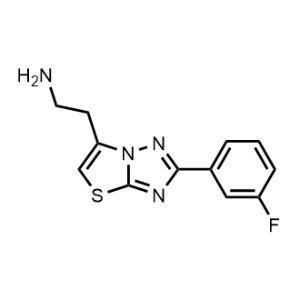 2-(2-(3-Fluorophenyl)thiazolo[3,2-b][1,2,4]triazol-6-yl)ethan-1-amine|CS-0076657