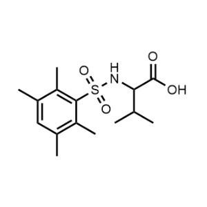 3-Methyl-2-(2,3,5,6-tetramethylbenzenesulfonamido)butanoic acid|CS-0076715