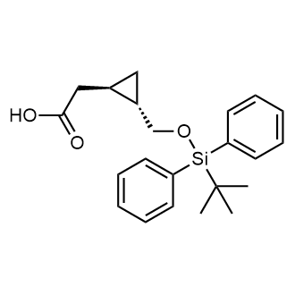 rel-2-((1R,2S)-2-(((tert-Butyldiphenylsilyl)oxy)methyl)cyclopropyl)acetic acid|CS-0078692