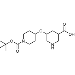 5-((1-(tert-Butoxycarbonyl)piperidin-4-yl)oxy)piperidine-3-carboxylic acid|CS-0080265