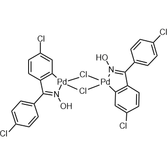 Di-μ-chlorobis[5-chloro-2-[(4-chlorophenyl)(hydroxyimino-κN)methyl]phenyl-κC]palladium dimer|CS-0080748
