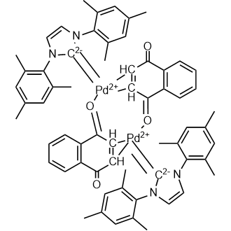 1,3-Bis(2,4,6-trimethylphenyl)imidazol-2-ylidene(1,4-naphthoquinone)palladium (0) dimer|CS-0080750