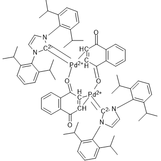 1,3-Bis(2,6-diisopropylphenyl)imidazol-2-ylidene(1,4-naphthoquinone)palladium(0) dimer|CS-0080784