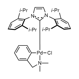 Chloro[[1,3-bis(2,6-diisopropylphenyl)imidazol-2-ylidene](N,N-dimethylbenzylamine)palladium(II)]|CS-0080787