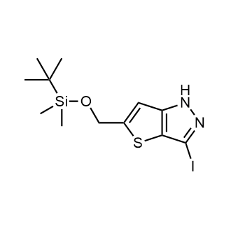 5-(((tert-Butyldimethylsilyl)oxy)methyl)-3-iodo-1H-thieno[3,2-c]pyrazole|CS-0081190