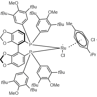 Chloro[(R)-(-)-5,5'-bis[bis(3,5-di-tert-butyl-4-methoxyphenyl)phosphino]-4,4'-bi-1,3-benzodioxole](p-cymene)ruthenium(II) Chloride|CS-0082178