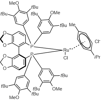 Chloro[(S)-(+)-5,5'-bis[bis(3,5-di-tert-butyl-4-methoxyphenyl)phosphino]-4,4'-bi-1,3-benzodioxole](p-cymene)ruthenium(II) Chloride|CS-0082180