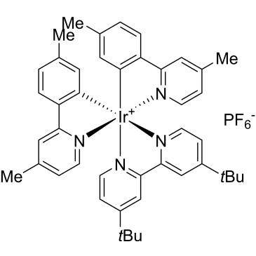 4,4'-Bis(t-butyl-2,2'-bipyridine]bis[5-methyl-2-(4-methyl-2-pyridinyl-kN)phenyl-kC]iridium hexafluorophosphate|CS-0082796
