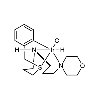 Chlorohydro[2-[[[3-[[3-(4-morpholinyl-κN4)propyl]amino-κN]propyl]thio-κS]methyl]phenyl-κC]iridium(III)|CS-0082869
