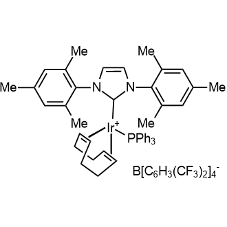 Triphenylphosphine(1,5-cyclooctadiene)[1,3-bis(2,4,6-trimethylphenyl)imidazol-2-ylidene] iridium(I) tetrakis(3,5-bis(trifluoromethyl)phenylborate|CS-0082891