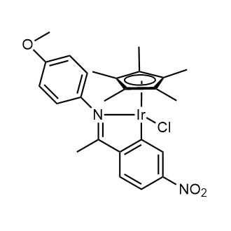 Chloro(pentamethylcyclopentadienyl){5-nitro-2-{1-[(4-methoxyphenyl)imino-kN]ethyl}phenyl-kC}iridium(III)|CS-0082942