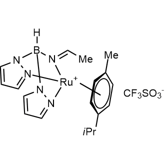 [Bis(pyrazol-1-yl)(acetimino)hydridoborato](p-cymene)ruthenium(II) trifluoromethanesulfonate|CS-0084562