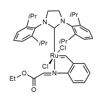 Dichloro(1,3-di-i-propylphenylimidazolidin-2-ylidene){2-[(ethoxy-2-oxoethylidene)amino]benzylidene} ruthenium(II)|CS-0084668
