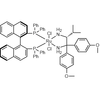 Dichloro[(R)-(+)-2,2'-bis(diphenylphosphino)-1,1'-binaphthyl][(2R)-(−)-1,1-bis(4-methoxyphenyl)-3-methyl-1,2-butanediamine]ruthenium(II)|CS-0084678