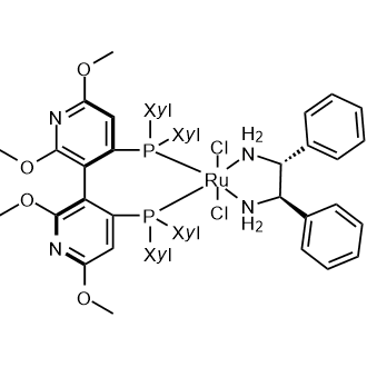 Dichloro[(R)-(+)-2,2',6,6'-tetramethoxy-4,4'-bis(di(3,5-xylyl)phosphino)-3,3'-bipyridine][(1R,2R)-(+)-1,2-diphenylethylenediamine]ruthenium(II)|CS-0084757