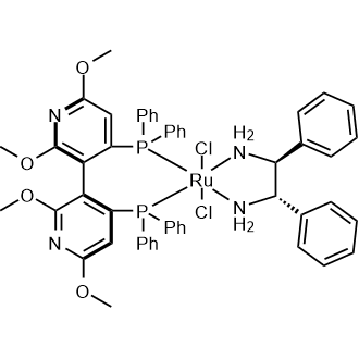 Dichloro[(S)-(-)-2,2',6,6'-tetramethoxy-4,4'-bis(diphenylphosphino)-3,3'-bipyridine][(1S,2S)-(-)-1,2-diphenylethylenediamine]ruthenium(II)|CS-0084994