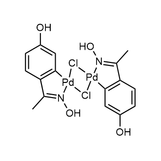 Di-μ-chlorobis[5-hydroxy-2-[1-(hydroxyimino-κN)ethyl]phenyl-κC]palladium(II) dimer|CS-0085841