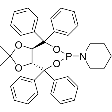 1-[(3aR,8aR)-Tetrahydro-2,2-dimethyl-4,4,8,8-tetraphenyl-1,3-dioxolo[4,5-e][1,3,2]dioxaphosphepin-6-yl]piperidine|CS-0087686