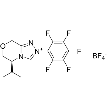 (5S)-5,6-Dihydro-5-(1-methylethyl)-2-(2,3,4,5,6-pentafluorophenyl)-8H-1,2,4-triazolo[3,4-c][1,4]oxazinium tetrafluoroborate|CS-0087923