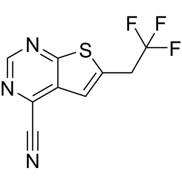 6-(2,2,2-Trifluoroethyl)thieno[2,3-d]pyrimidine-4-carbonitrile|CS-0089552