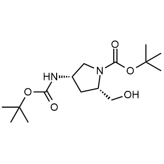 (2S,4S)-tert-Butyl 4-((tert-butoxycarbonyl)amino)-2-(hydroxymethyl)pyrrolidine-1-carboxylate|CS-0089625