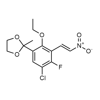 (E)-2-(5-Chloro-2-ethoxy-4-fluoro-3-(2-nitrovinyl)phenyl)-2-methyl-1,3-dioxolane|CS-0090265