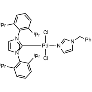 Palladium, [1,3-bis[2,6-bis(1-methylethyl)phenyl]-1,3-dihydro-2H-imidazol-2-ylidene]dichloro[1-(phenylmethyl)-1H-imidazole-κN3]-, (SP-4-1)-|CS-0090947