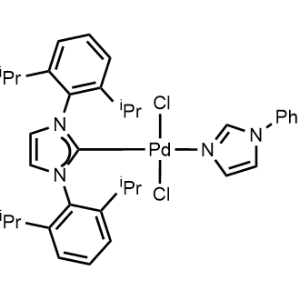 Palladium, [1,3-bis[2,6-bis(1-methylethyl)phenyl]-1,3-dihydro-2H-imidazol-2-ylidene]dichloro(1-phenyl-1H-imidazole-κN3)-, (SP-4-1)-|CS-0090948