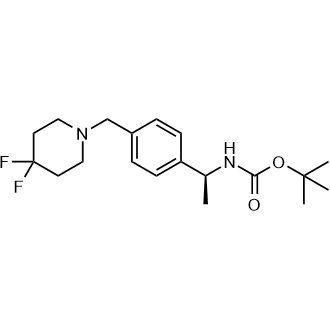 tert-Butyl (S)-(1-(4-((4,4-difluoropiperidin-1-yl)methyl)phenyl)ethyl)carbamate|CS-0090971
