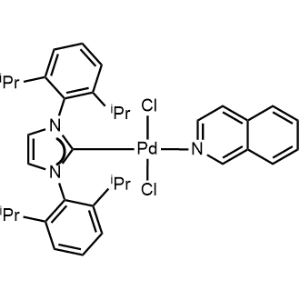 Palladium, [1,3-bis[2,6-bis(1-methylethyl)phenyl]-1,3-dihydro-2H-imidazol-2-ylidene]dichloro(isoquinoline)-, (SP-4-1)-|CS-0090975