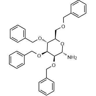(2S,3S,4S,5R,6R)-3,4,5-tris(Benzyloxy)-6-((benzyloxy)methyl)tetrahydro-2H-pyran-2-amine|CS-0092807