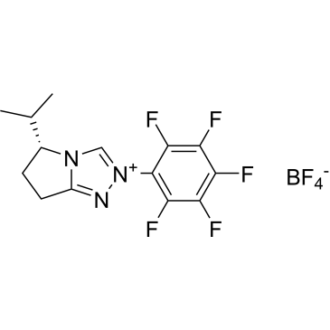 (R)-5-isopropyl-2-(perfluorophenyl)-6,7-dihydro-5H-pyrrolo[2,1-c][1,2,4]triazol-2-ium tetrafluoroborate|CS-0092912