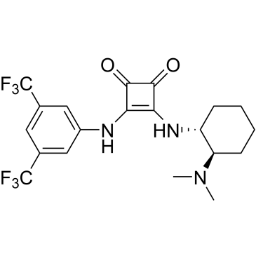 3-[[3,5-Bis(trifluoromethyl)phenyl]amino]-4-[[(1R,2R)-2-(dimethylamino)cyclohexyl]amino]-3-cyclobutene-1,2-dione|CS-0092939