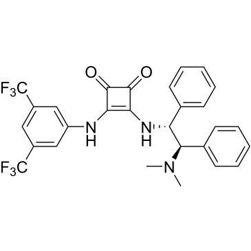 3-[[3,5-Bis(trifluoromethyl)phenyl]amino]-4-[[(1R,2R)-2-(dimethylamino)-1,2-diphenylethyl]amino]-3-cyclobutene-1,2-dione|CS-0092978