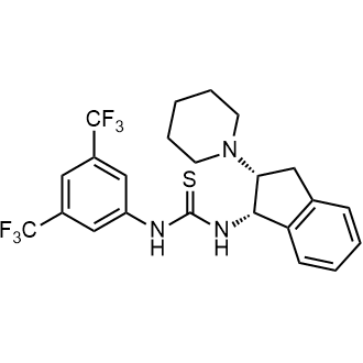 N-[3,5-Bis(trifluoromethyl)phenyl]-N'-[(1S,2R)-2,3-dihydro-2-(1-piperidinyl)-1H-inden-1-yl]thiourea|CS-0093054