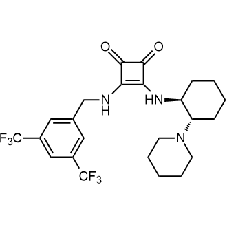 3-((3,5-Bis(trifluoromethyl)benzyl)amino)-4-(((1S,2S)-2-(piperidin-1-yl)cyclohexyl)amino)cyclobut-3-ene-1,2-dione|CS-0093240