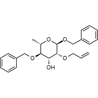 (2R,3R,4R,5R,6S)-3-(Allyloxy)-2,5-bis(benzyloxy)-6-methyltetrahydro-2H-pyran-4-ol|CS-0093278