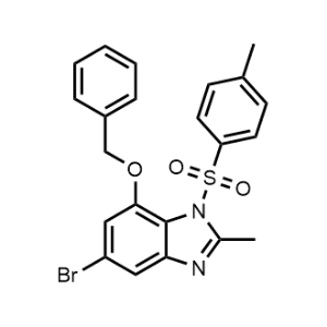 7-(Benzyloxy)-5-bromo-2-methyl-1-tosyl-1H-benzo[d]imidazole|CS-0093626